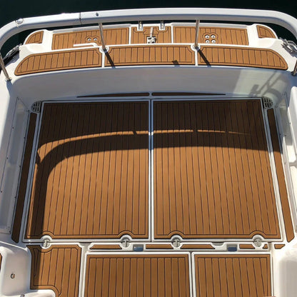 2.4m Self-Adhesive EVA Foam Boat Flooring | Faux Teak Marine Decking Sheet for Yacht, 8 Styles