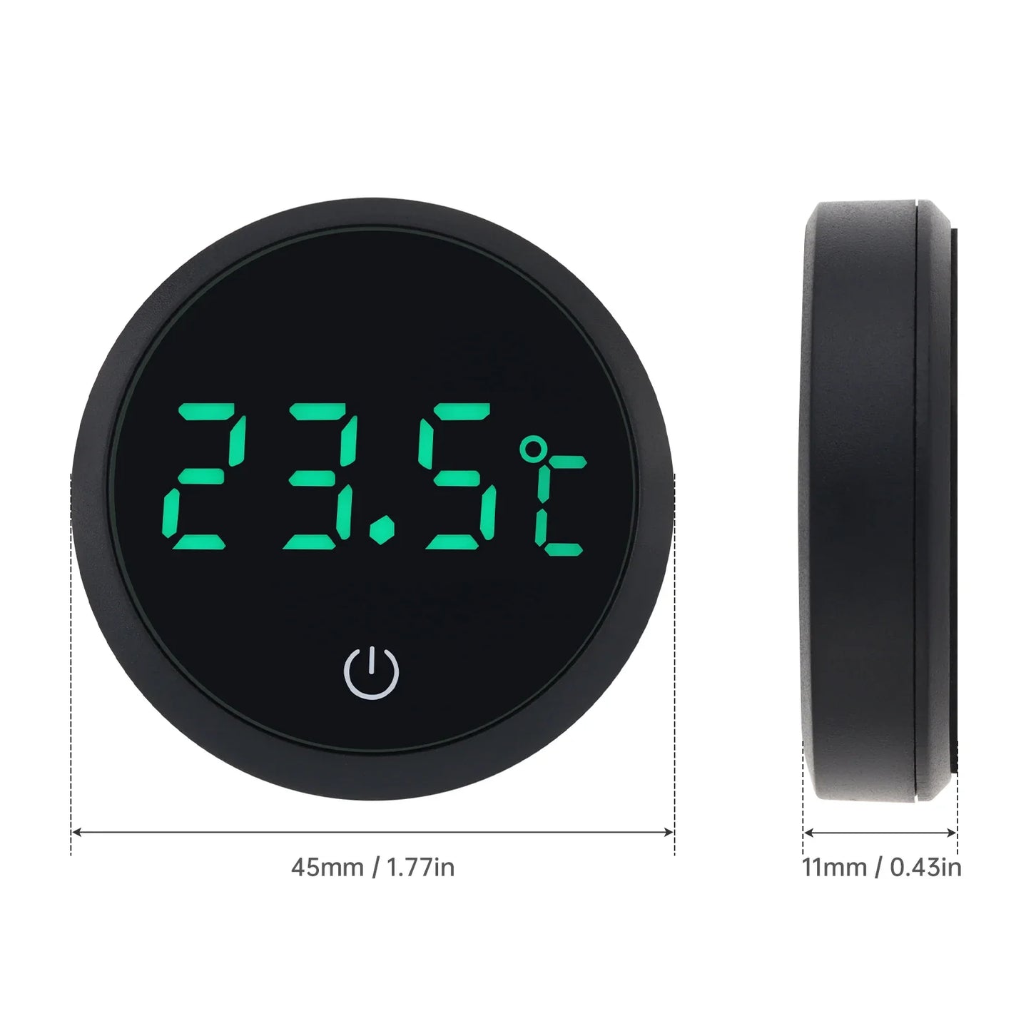 Cordless Digital Aquarium Thermometer – LED Display Fish Tank Temperature Gauge & Control