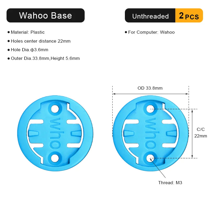 Bike Computer Mount Adapter Base — Replacement Bracket for Garmin, Bryton, Wahoo, Magene Bicycle Computers