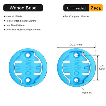 Bike Computer Mount Adapter Base — Replacement Bracket for Garmin, Bryton, Wahoo, Magene Bicycle Computers