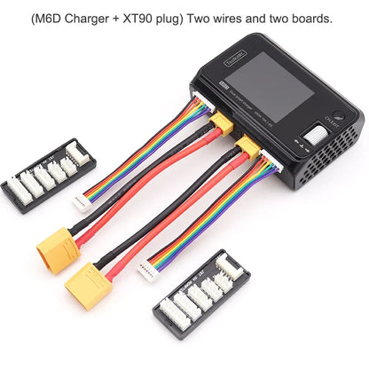 ToolkitRC M6D 500W 15A Dual Channel MINI Smart Charger Discharger for 1-6S LiPo Batteries with SC100 XT60 & Charging Board