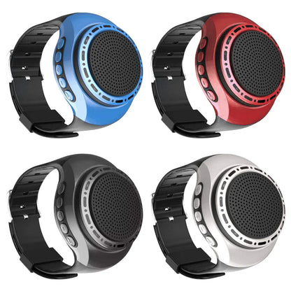 New U6 Wrist Watch Bluetooth Speaker - Portable Outdoor Sports Running Wearable Mini Speaker with FM Radio and Wireless Subwoofer