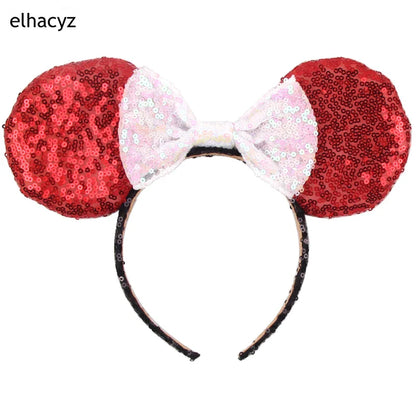 Big Classic Polka Dot Bow Minnie Mouse Ears Headband – Festival & Party Hairband for Women & Girls, Disney Trip Accessories