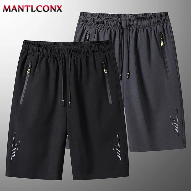 Men's Summer Sport Shorts – Cool Running, Gym & Fitness Training Shorts in Black and Gray