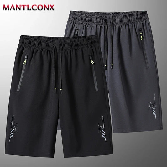 Men's Summer Sport Shorts – Cool Running, Gym & Fitness Training Shorts in Black and Gray