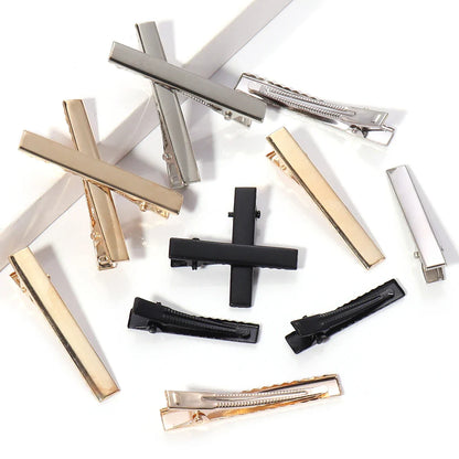 20-50PCS Metal Alligator Hair Clips – Single Prong Duckbill Curl Clips with Teeth for DIY Hair Styling Accessories