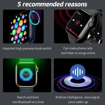 I10 Pro Max Smartwatch with Metal Strap – Sport Fitness Tracker, Custom Dial for Android & iOS, Gift for Men & Women