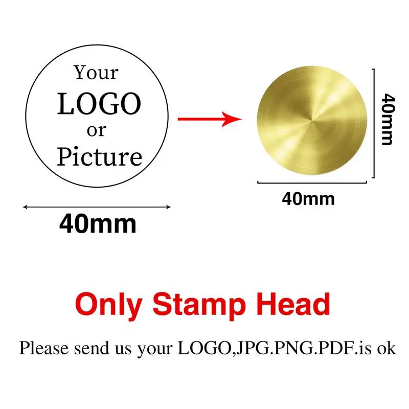Custom Logo Wax Seal Stamp – Personalized Metal Stamps for Invitations, Gifts & Branding