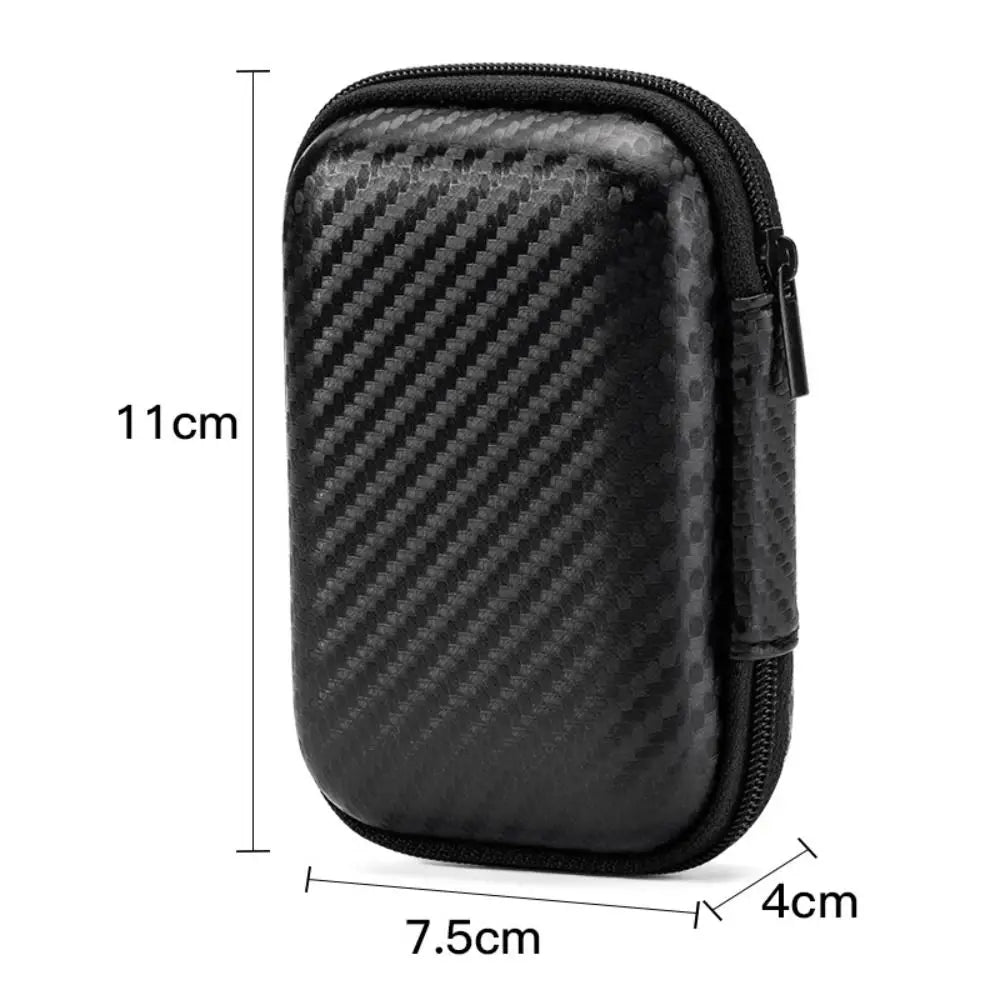 Portable EVA Storage Case - Protective Zipper Pouch for Phone Charger Shaver Hard Drive Data Cable Headphone Accessories