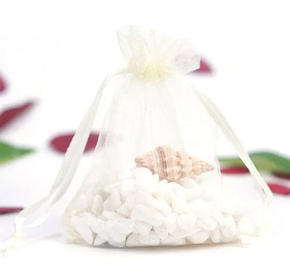 Organza Drawstring Gift Bags - 500/1000pcs Jewelry Pouches for Wedding Party Valentine Easter Packaging