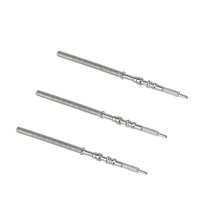 10Pcs Watch Steel Stem & Crown Kit - Replacement Parts for NH35, NH36, NH38, NH39 Movement Watches