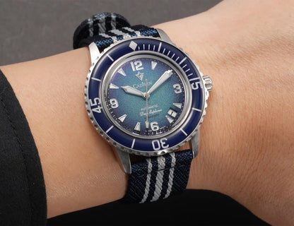 CADISEN Deep Explorer 2025 Automatic Mechanical Men’s Watch – Canvas Strap, NH35 Movement, Luminous & Waterproof Luxury Wristwatch