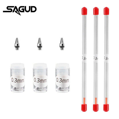 Airbrush Nozzle & Needle Replacement Kit – 0.2/0.3/0.5mm Repair Accessories for Various Airbrush Models