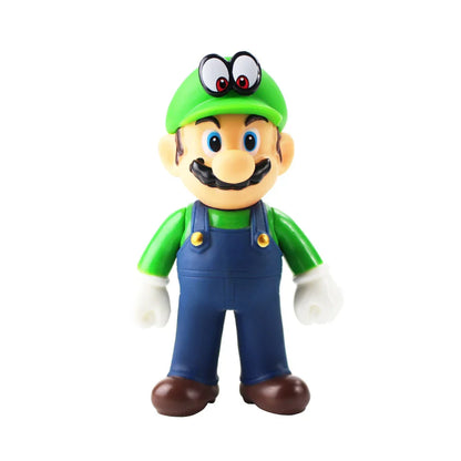 Super Mario Bros Cartoon Dolls – Luigi, Yoshi, and Mario Anime Figures | Creative Collectible Model Toys for Kids Birthday Gift