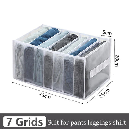 Foldable Closet Organizer for Underwear & Socks — Home Cabinet Divider and Clothes Storage Drawer Box