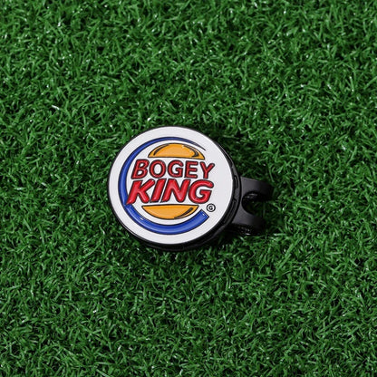 Bogey Ball King Golf Hat Clips – Magnetic Golf Ball Marker, Trendy Cap Clip Jewelry Gift for Golf Lovers