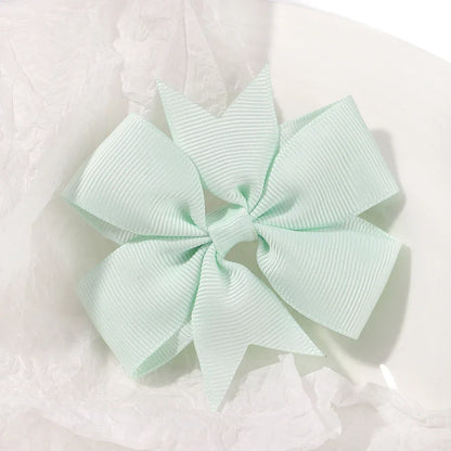 20/40PCS Sweet Candy Color Bow Hair Clip Set – Cute Ribbon Hairpins for Baby Girls & Kids Hair Accessories Gift