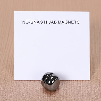 WLP Magnetic Hijab Clips - Solid Color Round Strong Magnet Pins for Silk Scarves Shawls Turban Accessories