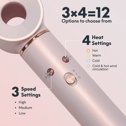 5-in-1 Multi-Functional Hair Dryer – Fast Drying with Intelligent Heat Control & 600M Negative Ions for Frizz-Free Styling