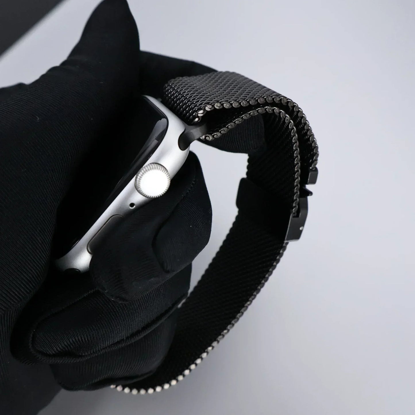 Titanium Band for Apple Watch Ultra 2 (49mm) – Milanese Loop with Secure Parachute Buckle, Compatible with Series 5-10