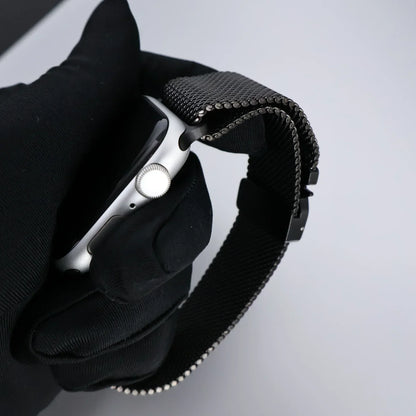 Titanium Band for Apple Watch Ultra 2 (49mm) – Milanese Loop with Secure Parachute Buckle, Compatible with Series 5-10