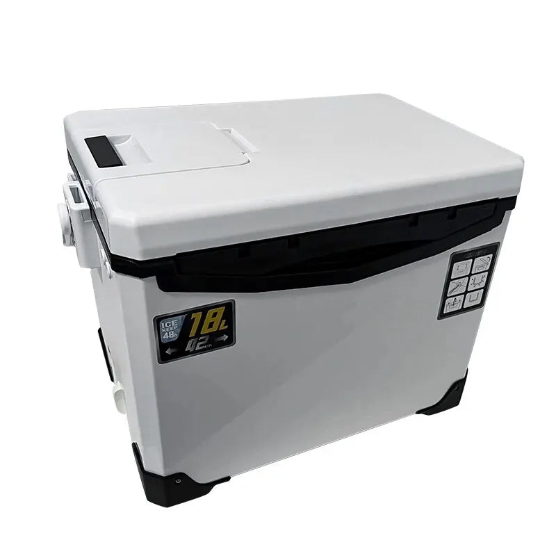 Fishing Cooler Box - Portable Insulated Fish Storage & Tackle Gear Box with Air Holes