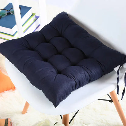 Colorful Chunky Seat Pads Cushion – Tie-On Garden Chair Cushion for Home, Office, Dining, and Kitchen