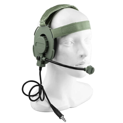Tactical Bowman Elite II Headset – U94 PTT Communication Headphone for Kenwood & Baofeng UV-5R Radio Accessory