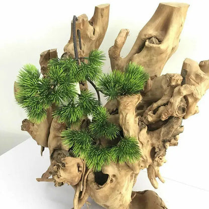 42cm Artificial Pine Branch - Green Faux Pine Leaves for Home Decor, Weddings, Floral Arrangements & Crafts