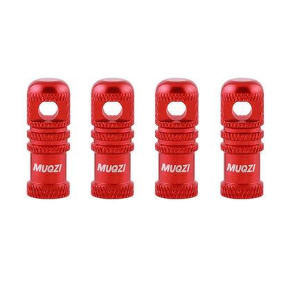 MUQZI 2/4PCS Presta Valve Caps with Core Remover — MTB Tubeless Tire Valve Stem Accessories