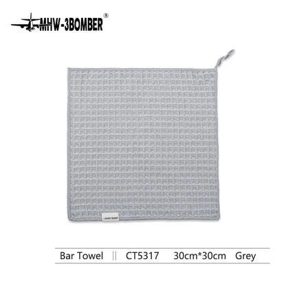 MHW-3BOMBER Barista Coffee Towels – Professional Square Cleaning Cloths for Espresso Machines & Kitchen Use