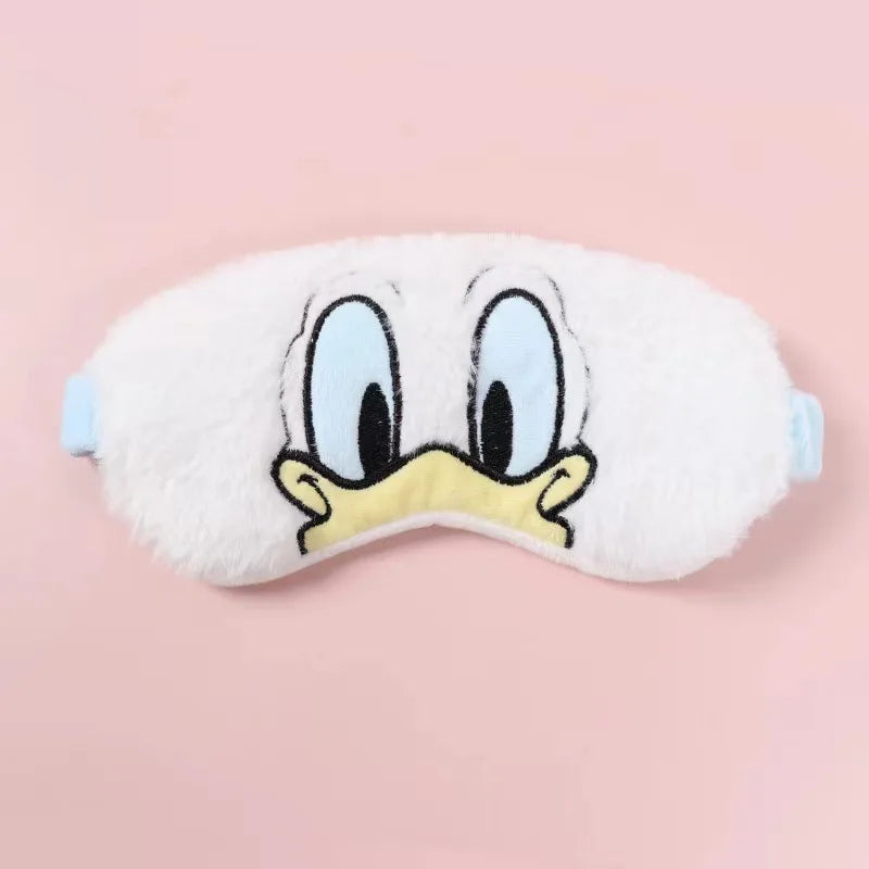 Disney Mickey Mouse Plush Eyeshade – Soft Minnie Cartoon Sleep Mask for Travel, Cute Anime-Inspired Eye Cover Gift for Comfortable Rest