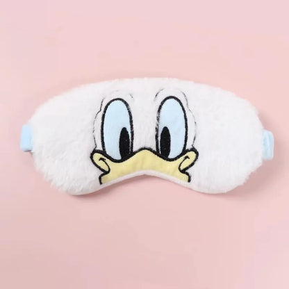 Disney Mickey Mouse Plush Eyeshade – Soft Minnie Cartoon Sleep Mask for Travel, Cute Anime-Inspired Eye Cover Gift for Comfortable Rest