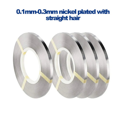 1kg Roll 18650 Li-Ion Battery Nickel Sheet – Nickel-Plated Steel Strip Connector for Spot Welding Machines