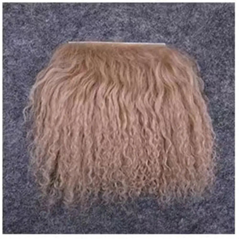 Mongolia Fur Sheepskin Curly Hair Extensions — Cute Wool Texture Wigs for SD, Blyth & BJD Dolls