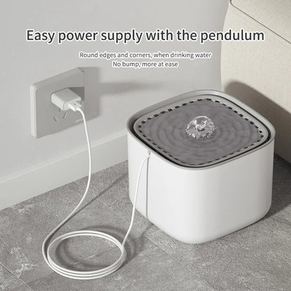 3L USB Cat Water Fountain – Automatic Filtered Water Dispenser for Cats