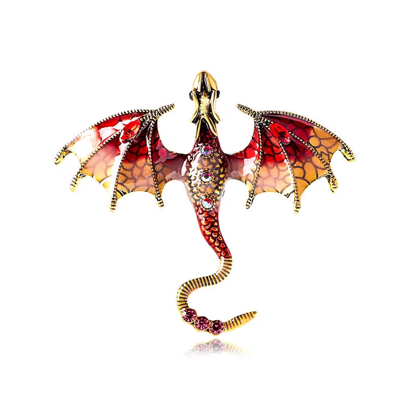 Fly Dragon Enamel Lapel Pins - Brooch for Jeans, Backpacks | Jewelry Clothing Badges | Wedding Gift & DIY Decor for Men