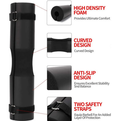 Barbell Squat & Hip Thrust Shoulder Pad | Foam Weight Lifting Cover for Men & Women, Gym Fitness Training Equipment