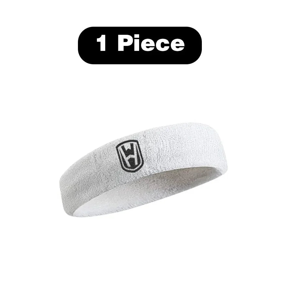 WOSWEIR Cotton Athletic Headband – Elastic Sweatband for Men & Women, Ideal for Gym, Sports, Basketball, Tennis & Fitness