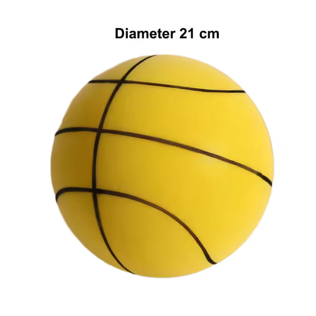 Silent Basketball — Quiet, High-Density Soft PU Foam Squeezable Ball — Indoor Mute Bouncing Sports Toy for Kids