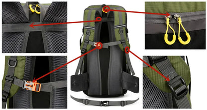 2025 50L Outdoor Hiking & Camping Backpack – Travel Duffel & Sports Backpack