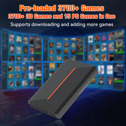 500GB Portable External Gaming Hard Drive – 3,760+ 3D/AAA Games for PS4, PS3, PS2, Switch, Wii, N64, DC & More (Windows PC)