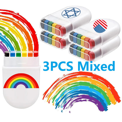 2/3pcs Rainbow Crayon Paint Set | Colorful Birthday Party Accessories & Family Costume Gift