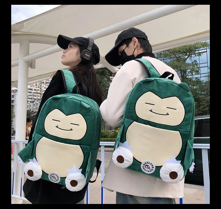 MINISO Switch Pokémon Cappy Beast Plush Backpack — Large Capacity Couple Bag, Anime Toy Storage & Gift Accessory
