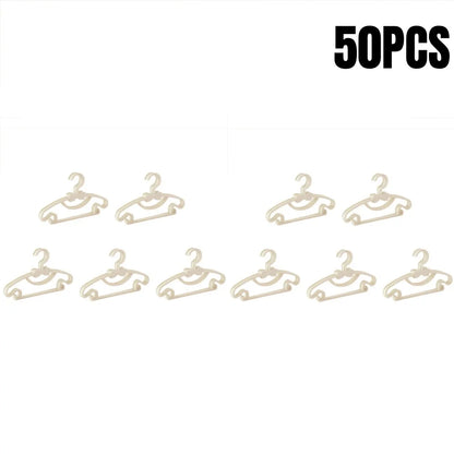 5-50PCS Baby Plastic Hangers – Kids Clothes Storage Rack for Nursery, Toddlers & Infants, Portable Home Use