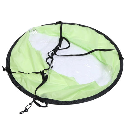 Foldable Surfling Kayak Wind Sail – SUP Paddle Board Sailing Canoe with Clear Window for Rowing Boat