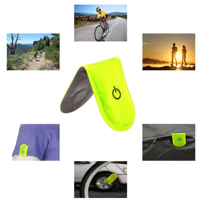 Outdoor Sports LED Safety Light - Reflective Magnetic Clip-on Strobe for Running, Walking, Biking, Cycling - Warning Reflector and Clip