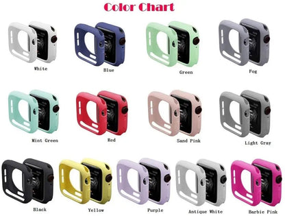 Silicone Protective Case for Apple Watch Series & Ultra - Shockproof Cover for 38mm–49mm Models