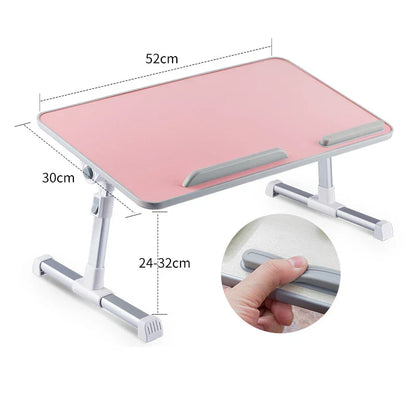 Multi-Functional Adjustable Foldable Laptop Desk – Portable Bed & Sofa Study Table Stand for Laptop Work, Reading & Serving Use
