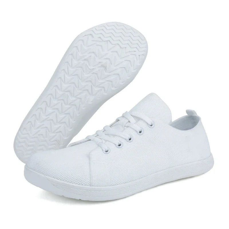 Wide Toe Barefoot Shoes — Men’s & Women’s Minimalist Walking Sneakers with Zero Drop Sole and Breathable Mesh